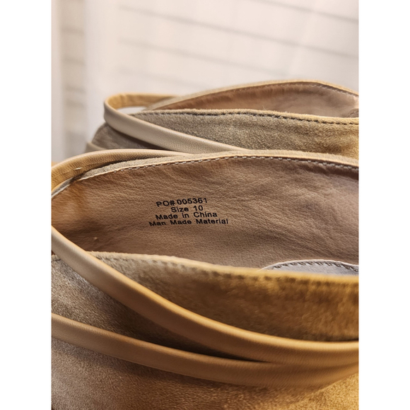 Journee Collection Samara Peep Toe Stiletto Heel Sandals Bootie 10 M Taupe Khaki - Picture 14 of 15